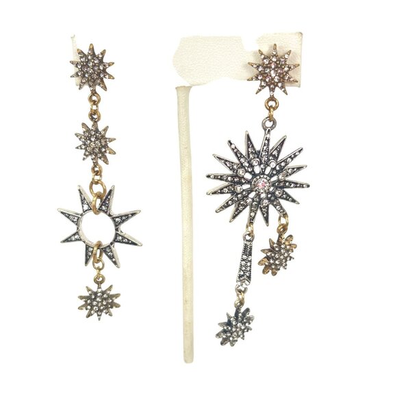 Soliel chandelier earringsVintage Inspired Starburst & Sunburst Drop Earrings Wi - Picture 10 of 10